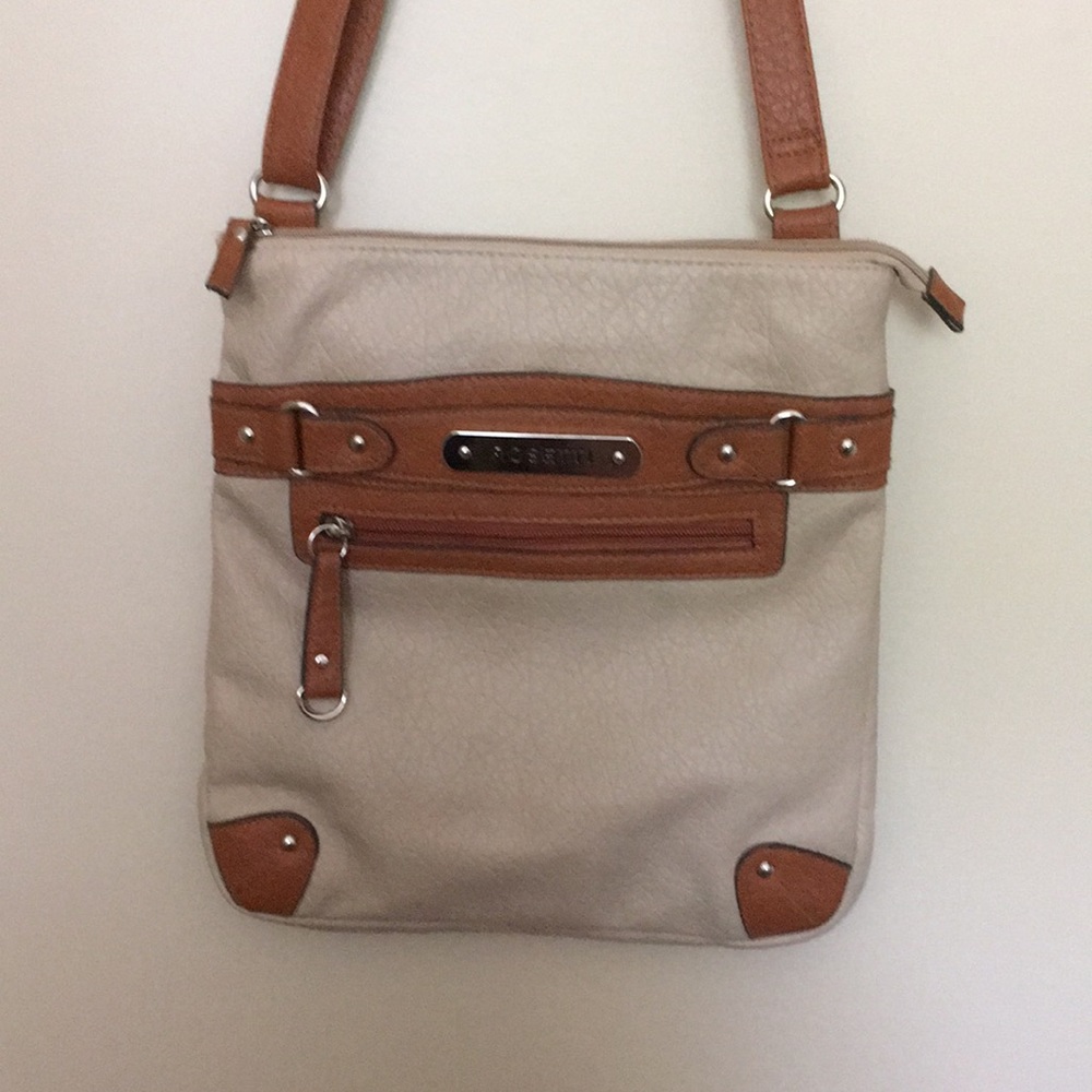 ROSETTI  Large Crossbody Bag Tan & Brown E…